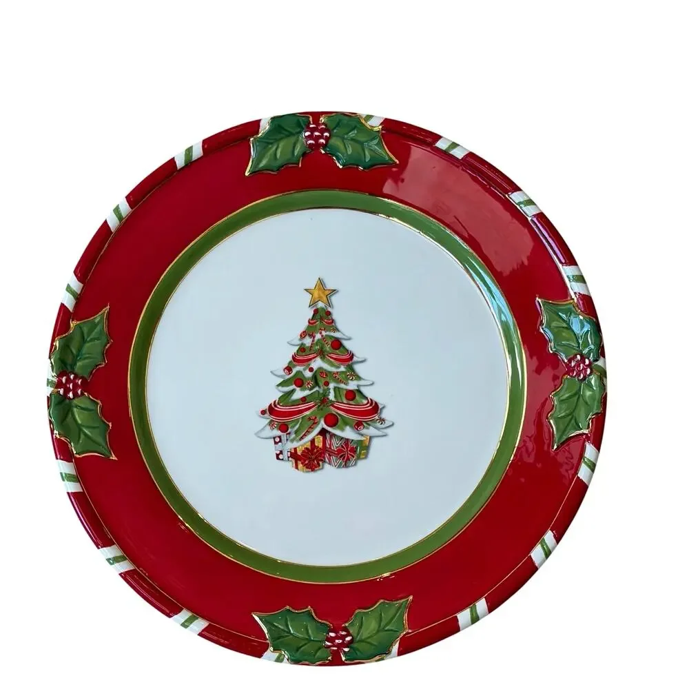 Christopher Radko Letters To Santa Home For The Holidays Dinner Plate 11in